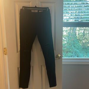 Black Hollister High Rise Super Skinny Jeans